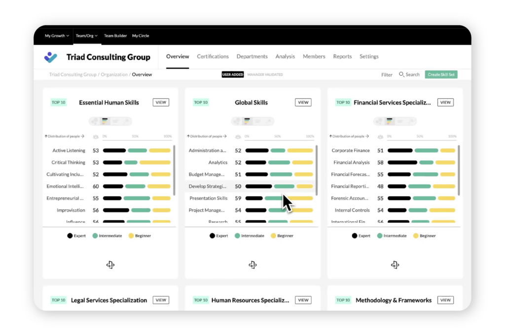 MuchSkills Skills matrix